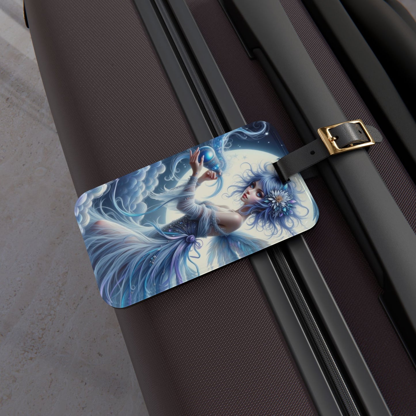 Whimsical Fairy Luggage Tag | Magical Travel Accessory, Personalized Gift for Travelers, Unique Vacation Tag, Fantasy Theme