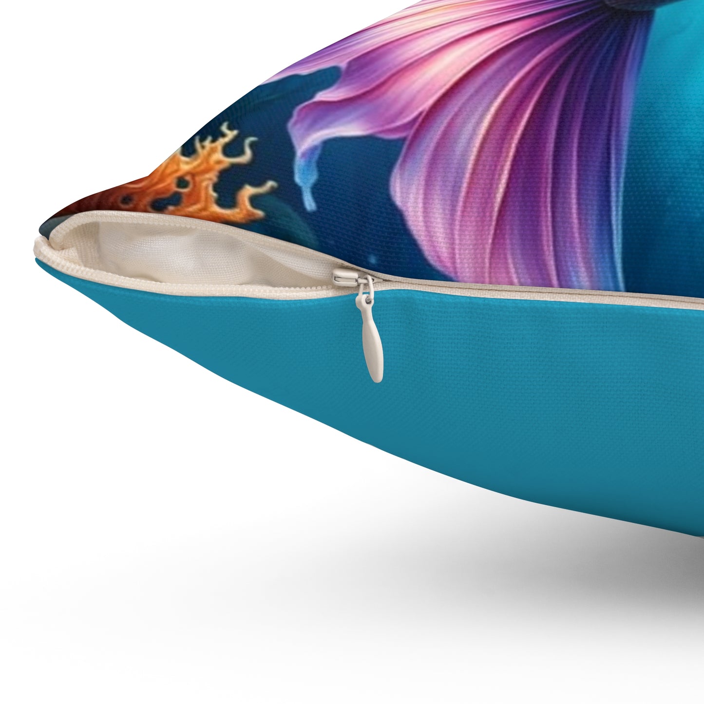 Mermaid Aqua Decorative Pillow, Beach Decor, Nautical Home Accent, Unique Gift for Ocean Lovers, Coastal Living