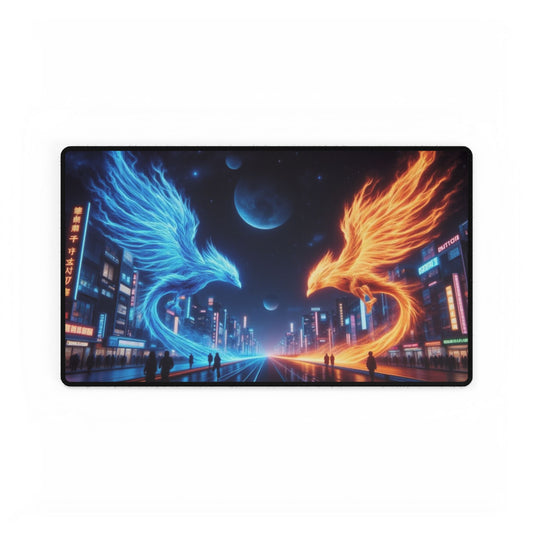 Vibrant Phoenix Desk Mat - Gaming, Office, Home Decor, Unique Gift, Desk Accessories, Art Desk Pad