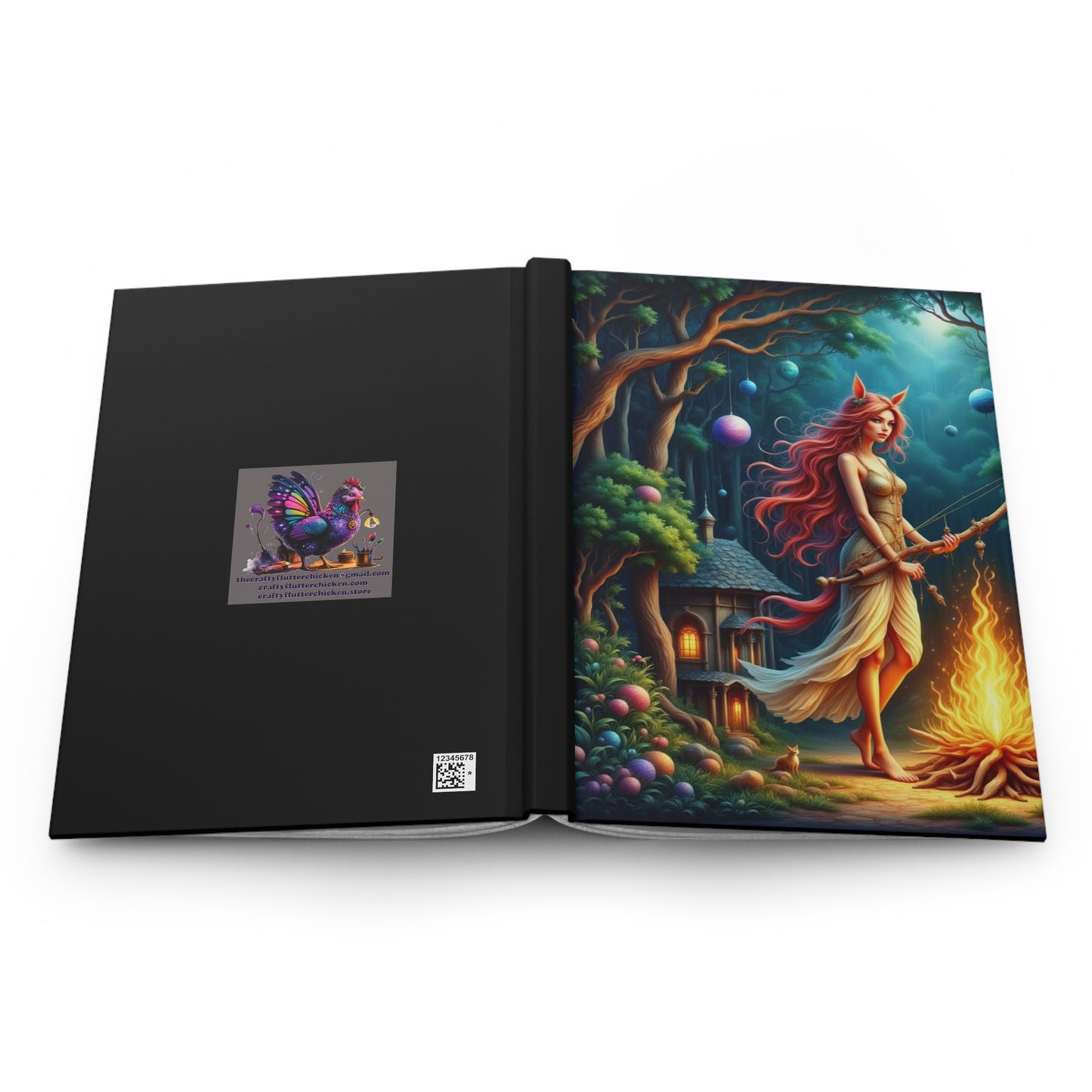 Enchanted Forest Journal, Colorful Hardcover Notebook for Writers, Artists, and Dreamers, Ideal Gift for Holidays, Creative Journal