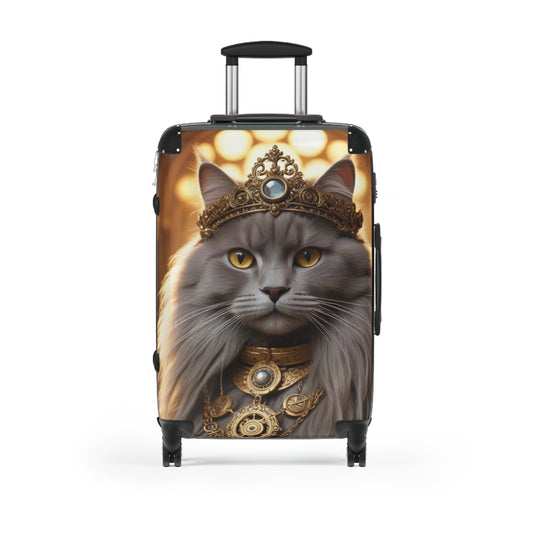 Ishtar Majestic Cat Suitcase - Travel Luggage, Pet Lover Gift, Stylish Carry-On, Unique Cat Design, Fun Travel Accessory
