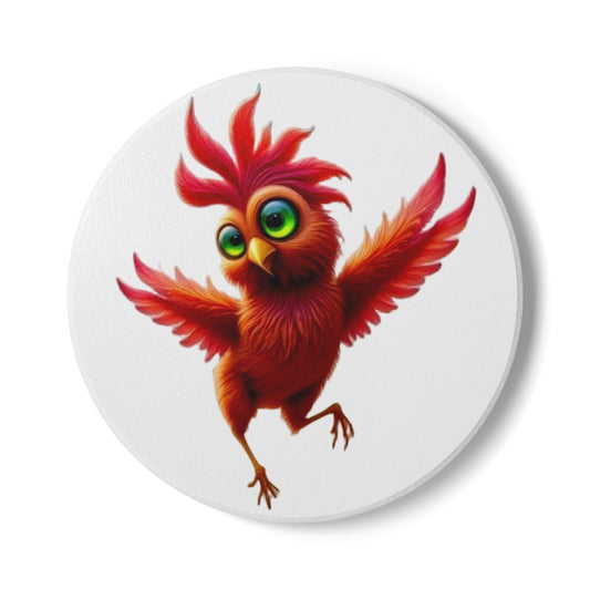 Ceramic Coaster, Chicken Pepper, Cool Gifts, Unique Coaster Designs