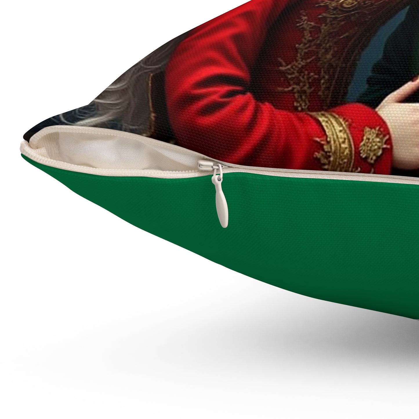 Fantasy Adventure Square Pillow with Rabbit and Girl Design, Decorative Pillow, Home Decor, Cosplay Accent, Gift for Fans