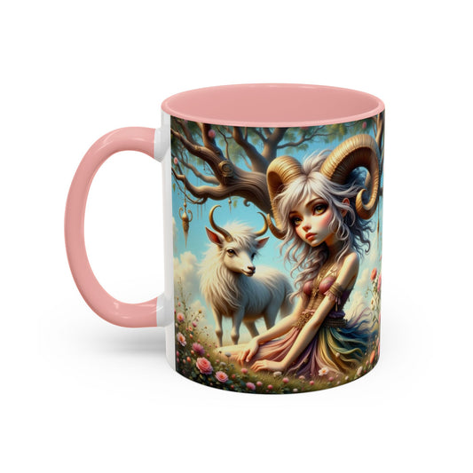 Astrology Aries, Accent Coffee Mug - 11 & 15oz