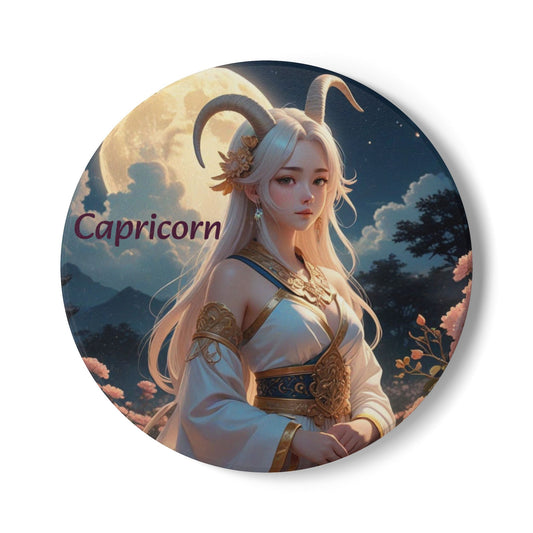 Ceramic Coaster, Zodiac Capricorn, Astrology, Signs, Unique Designs, Gift Ideas