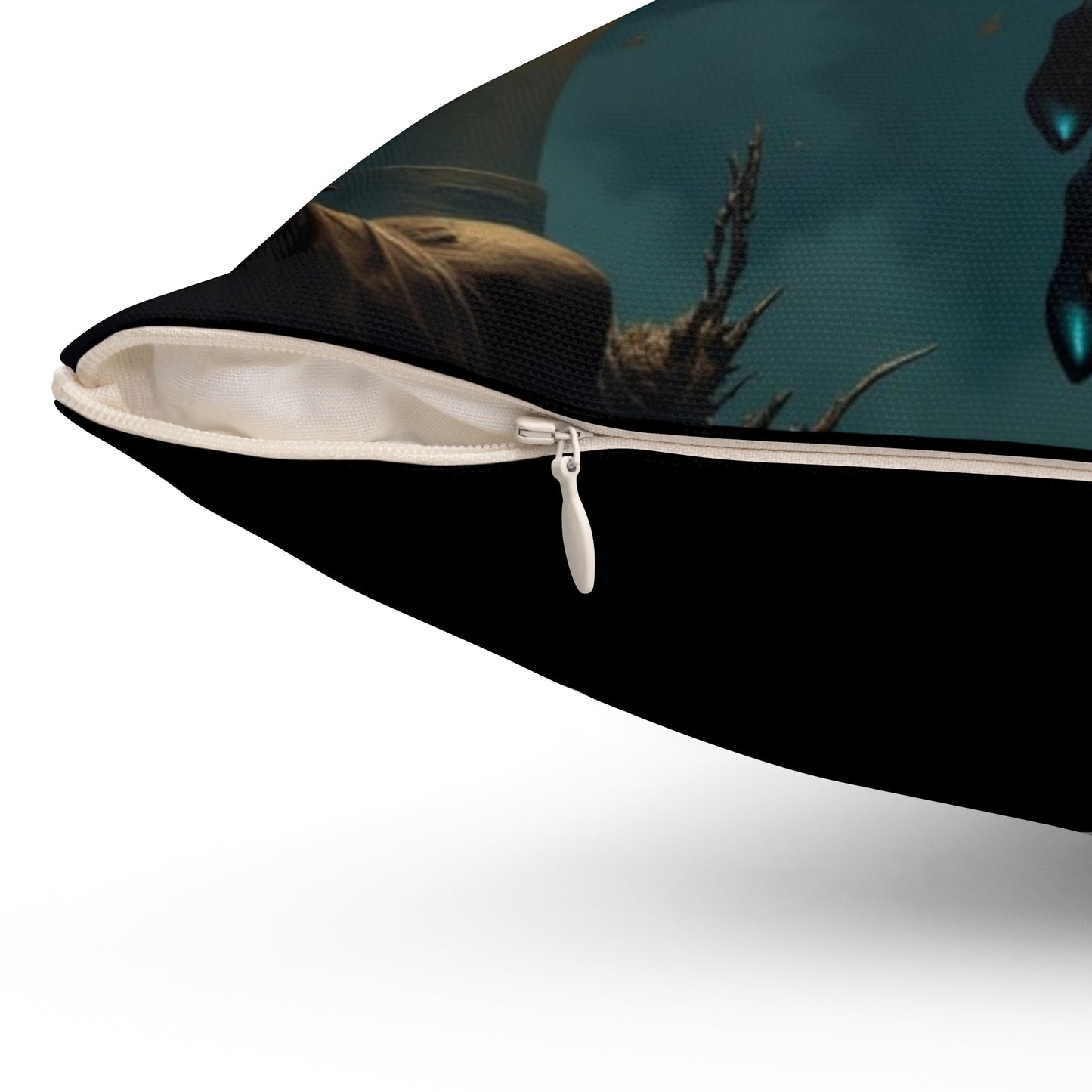 Enchanting Puppet Master Throw Pillow, Fantasy Home Decor, Art Pillows, Gifts for Dreamers, Unique Demonic Cushion for Occasions