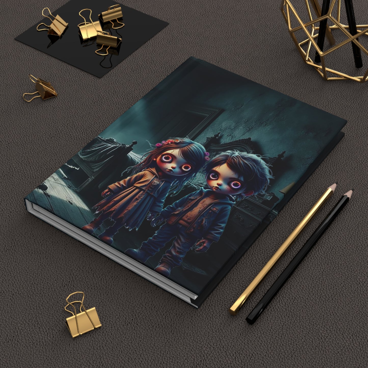 Mystical Hardcover Journal, Gothic Notebook for Creatives, Dark Aesthetic Diary, Art Journal for Ghost Lovers, Unique Gift Idea