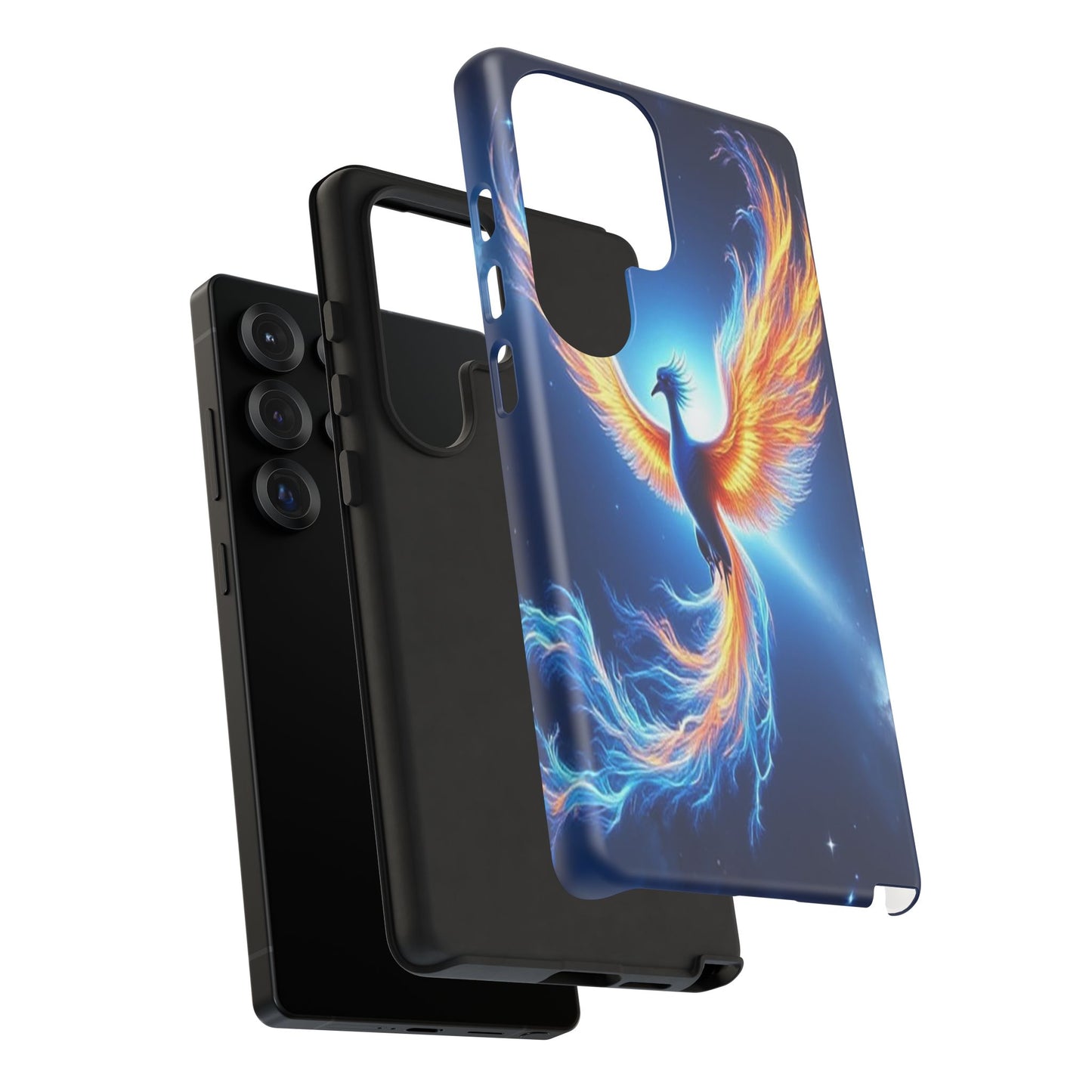 Phoenix Tough Case, Blue Bird Phone Case, Fantasy Designs, Space theme