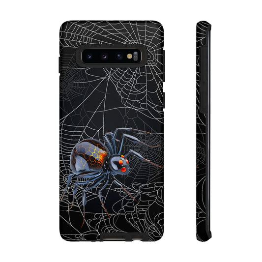 Spider Web Phone Case - Tough Cases for Halloween, Spooky Decor, Gift for Teens, Gothic Style, Unique Customizable Covers