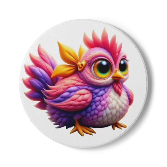 Ceramic Coaster, Chicken Pea, Unique Coaster Designs, Cool Gifts