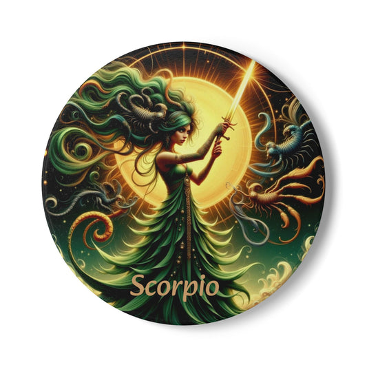 Ceramic Coaster, Zodiac Scorpio, Astrology Signs, Unique Designs, Gift Ideas