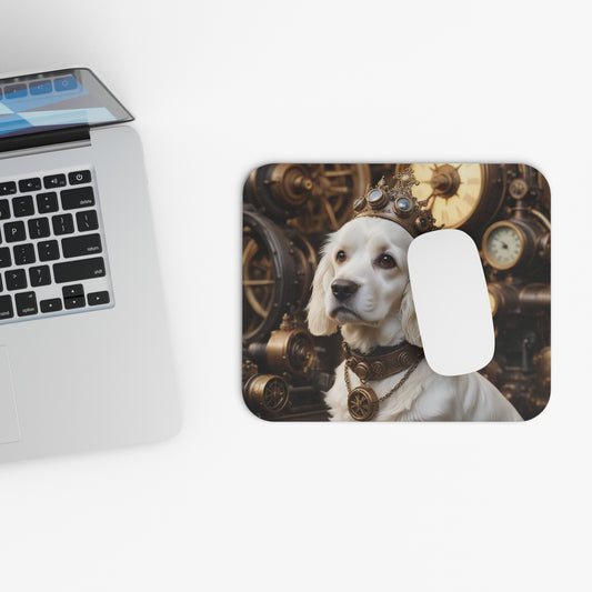 Royal Dog Mouse Pad, Vintage Decor, Office Gift, Pet Lover Gift, Desk Accessories, Dog Decor, Steampunk Style