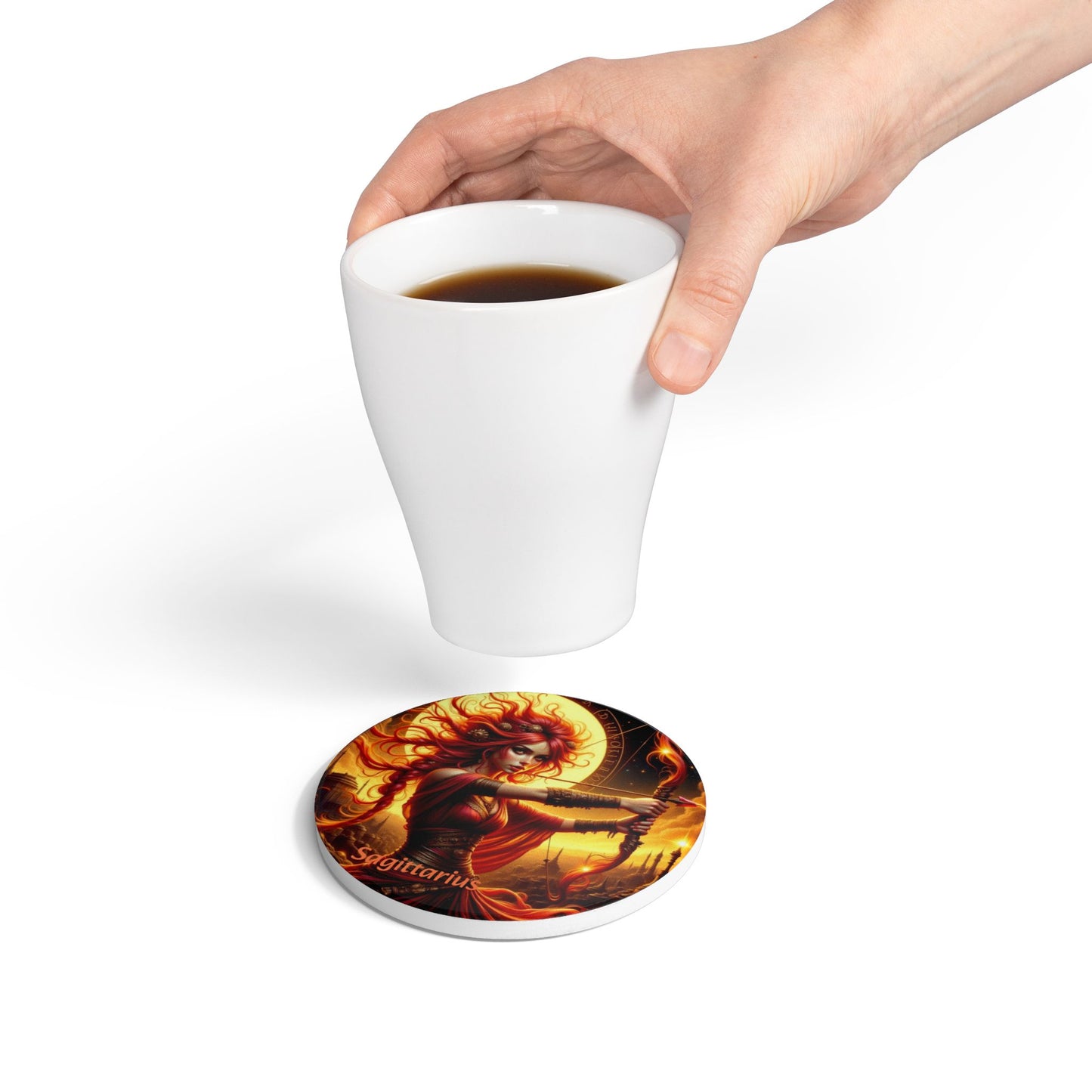Ceramic Coaster, Zodiac Sagittarius, Astrology Signs