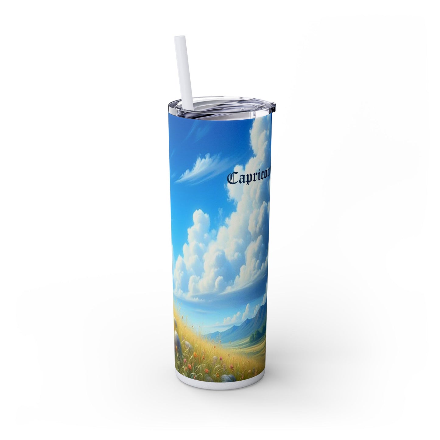 Zodiac Capricorn Tumbler with Straw, 20oz