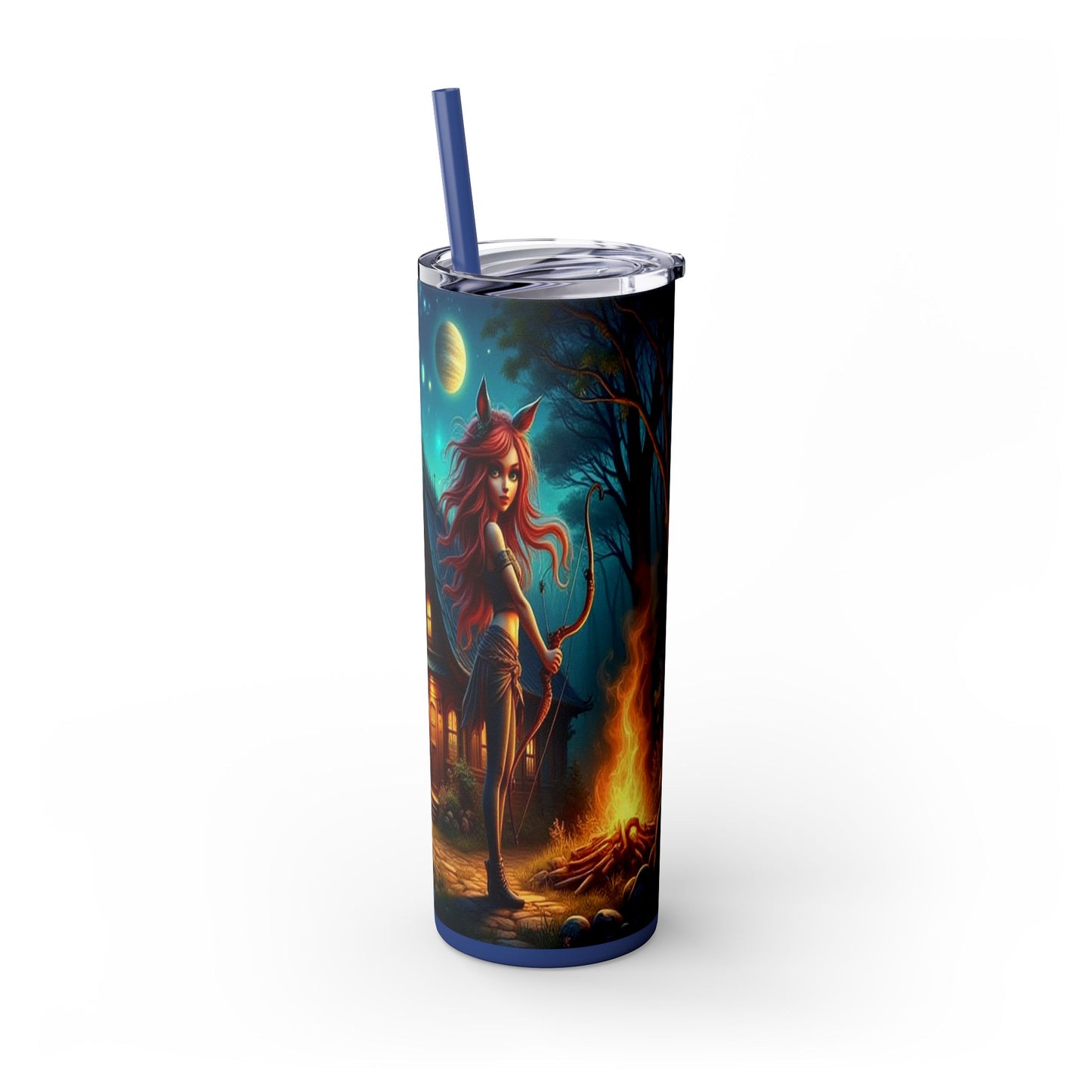 Zodiac Sagittarius Tumbler with Straw, 20oz