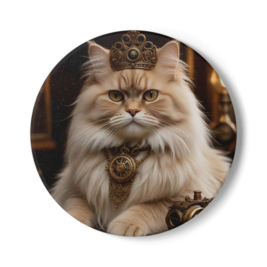Ceramic Coaster, Steampunk Cat Princess, Cat Designs, Steampunk Designs