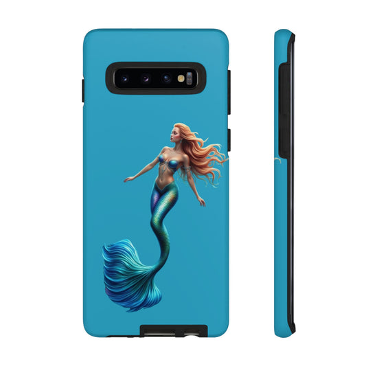 Mermaid Phone Case, Tough Phone Cover, Ocean Lover Gift, Cute Mermaid Accessory, Summer Vibes Case