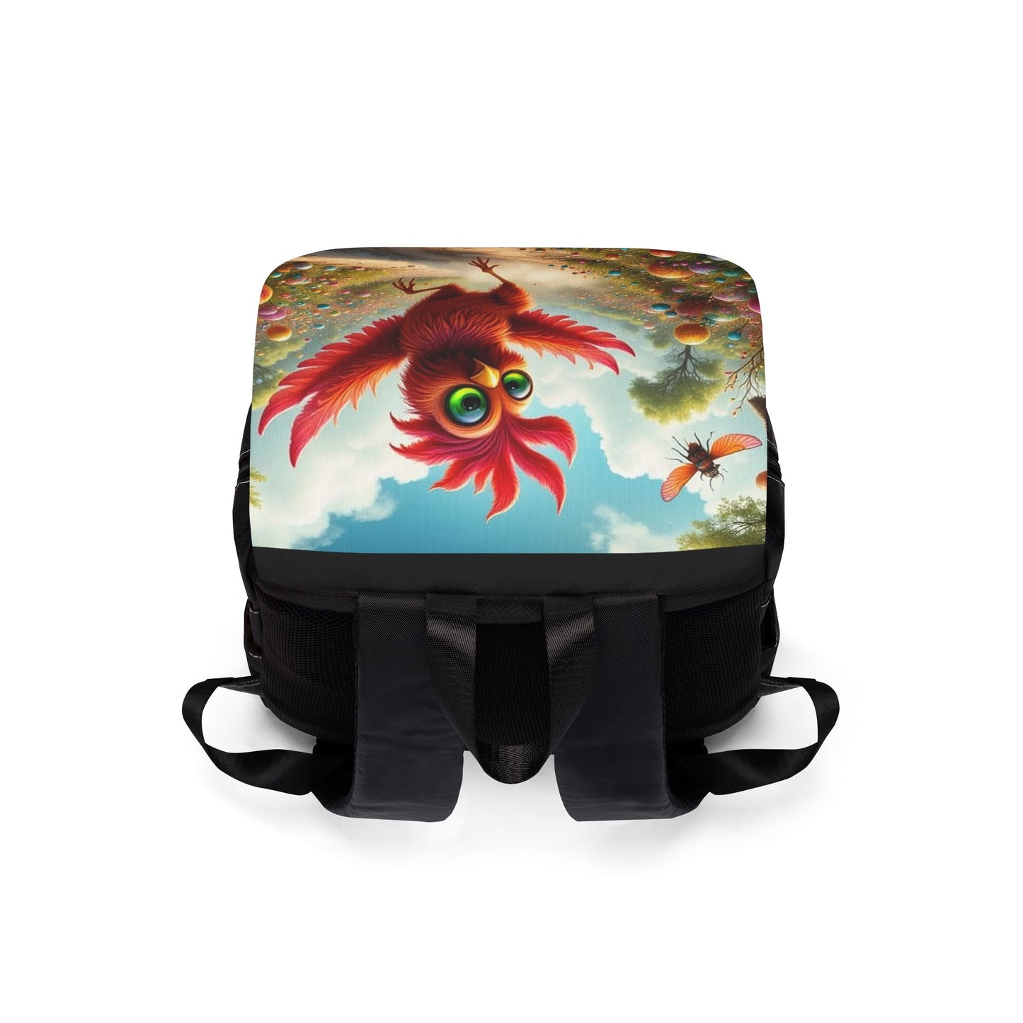 Vibrant Chicken Art Unisex Casual Shoulder Backpack | Colorful Everyday Bag for School, Travel, Gifts, Back to School, Nature Lovers