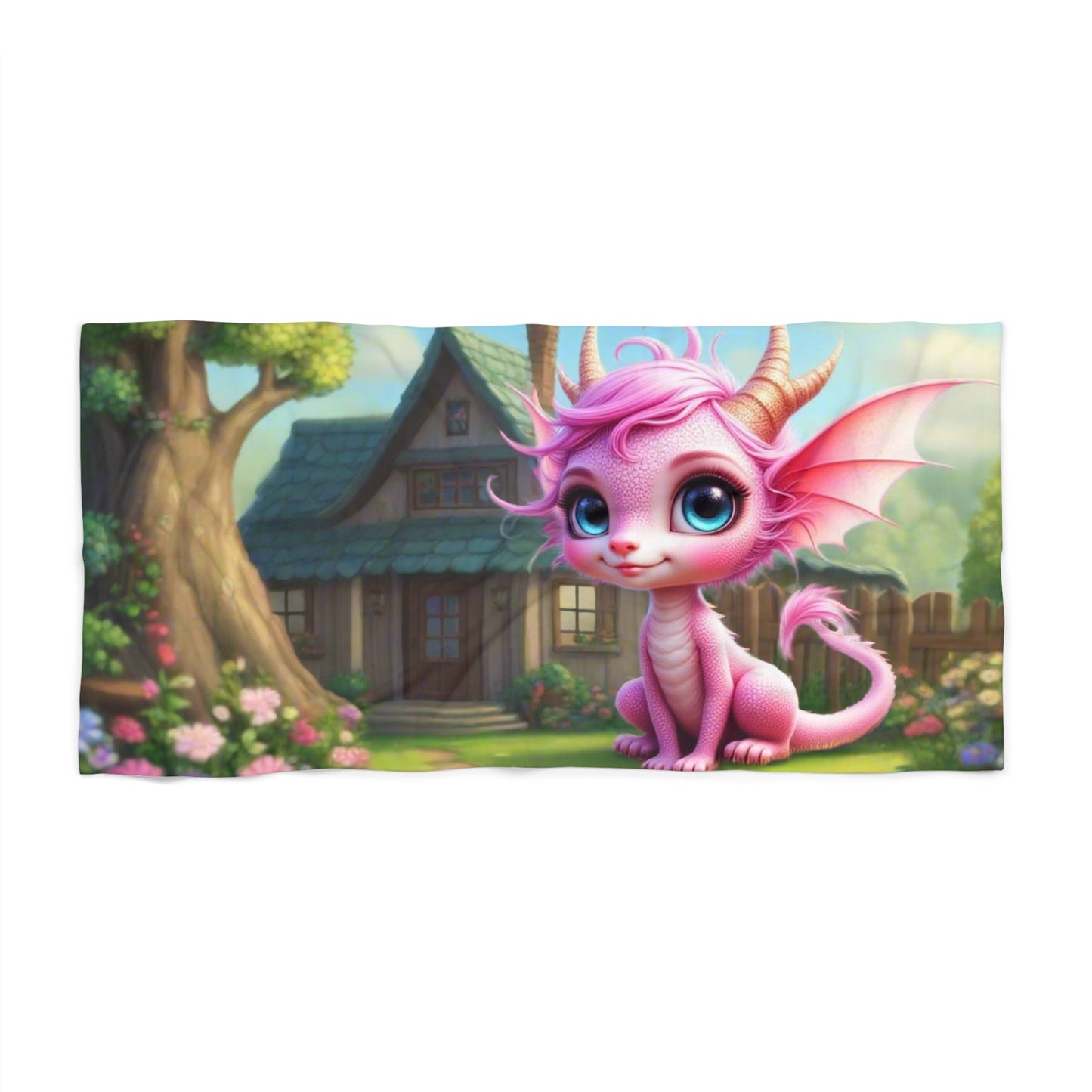 Fantasy Dragon Beach Towel | Cute Kids Towel for Pool, Summer Fun, Beach Days, Gifts for Dragons Lovers, Vacation Essentials