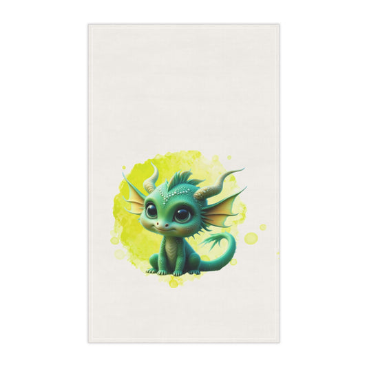 Baby Dragon Cyrus, Tea Towels (cotton, poly)