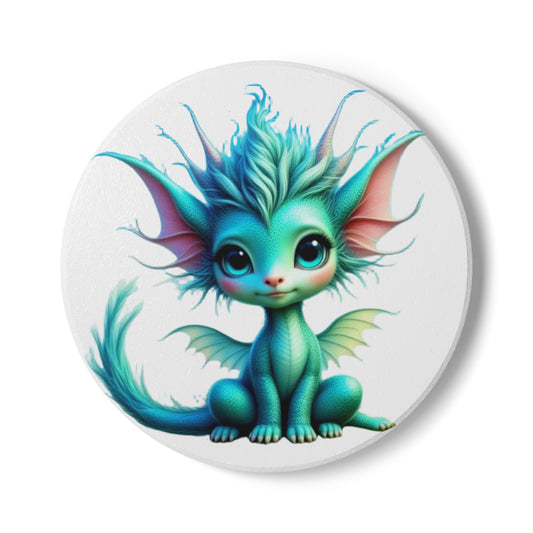 Ceramic Coaster, Baby Dragon Aletta, Unique Gifts, Cool Designs