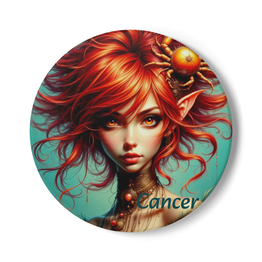 Ceramic Coaster, Zodiac Cancer, Astrology Signs, Unique Designs, Gift Ideas