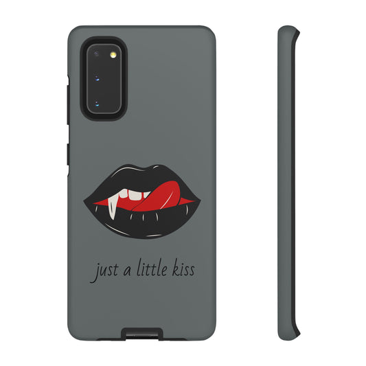 Vampire Lip Phone Case, Edgy Tech Accessories, Halloween Gifts, Goth Aesthetic, Quirky Cell Phone Cover