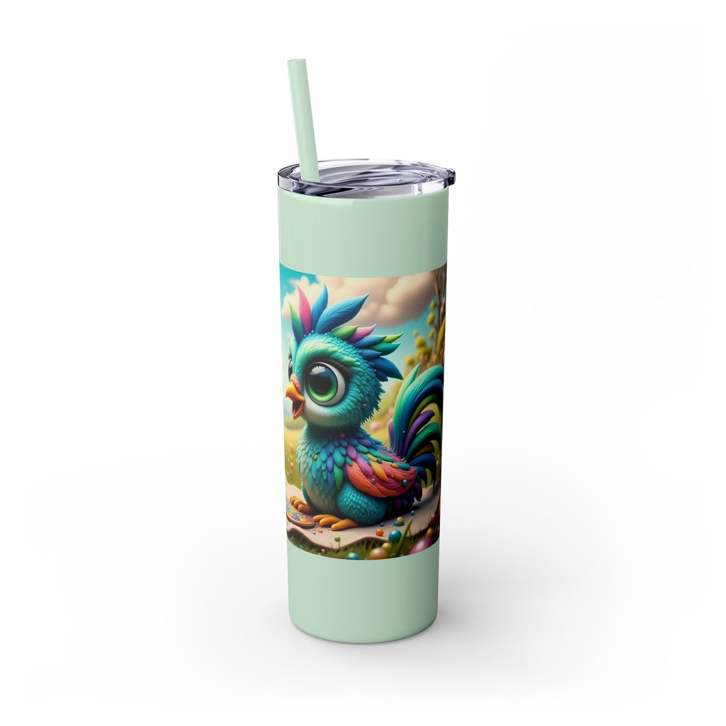 Willow & Sage Chickens, Tumbler with Straw, 20oz