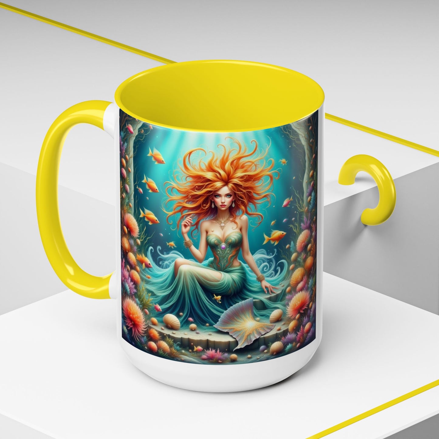 Astrology Pisces Accent Coffee Mug (11, 15oz)