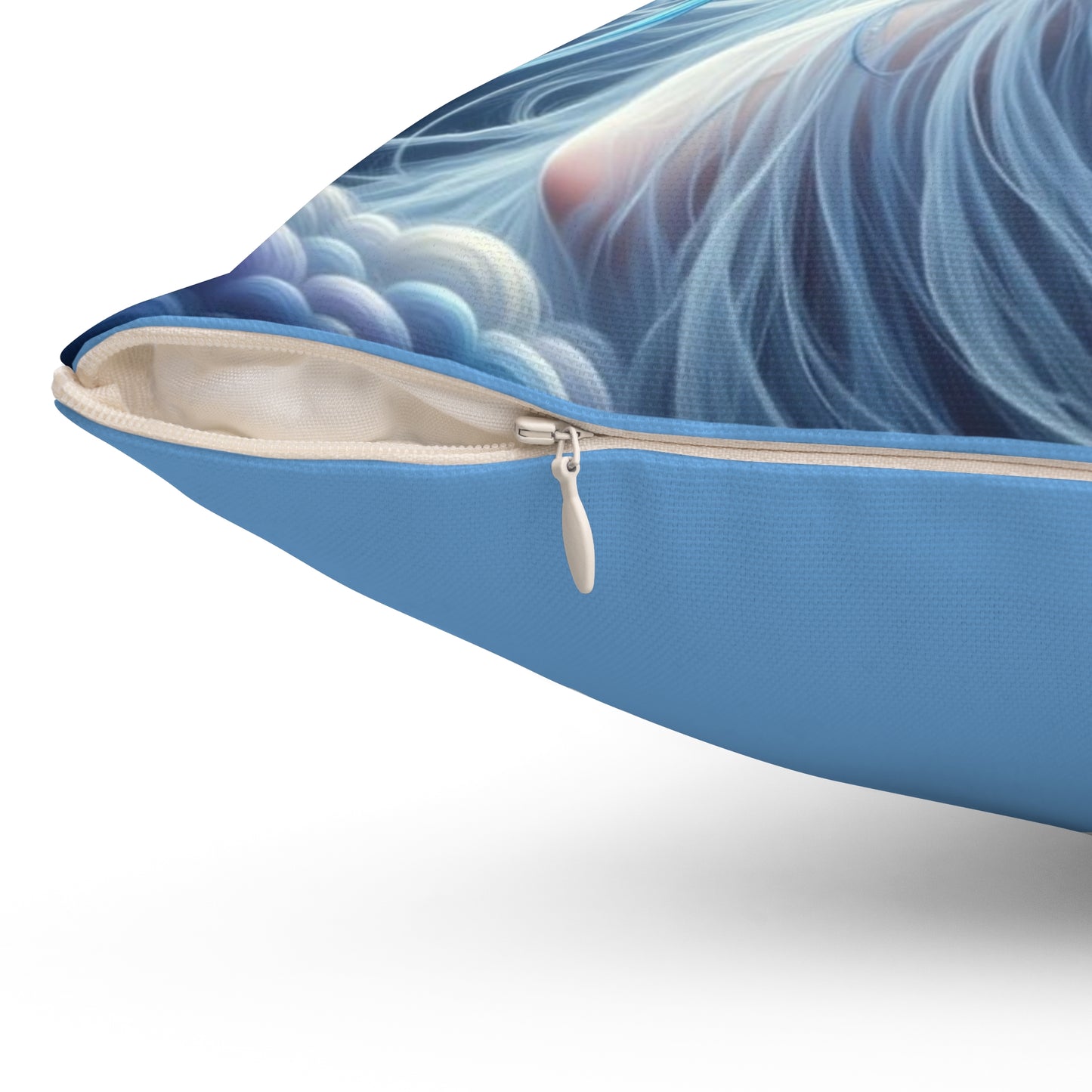 Zodiac Aquarius, Whimsical Fairy Art Pillow, Home Decor Cushion, Fantasy Throw Pillow, Cozy Room Accent, Gift for Fairy Lovers