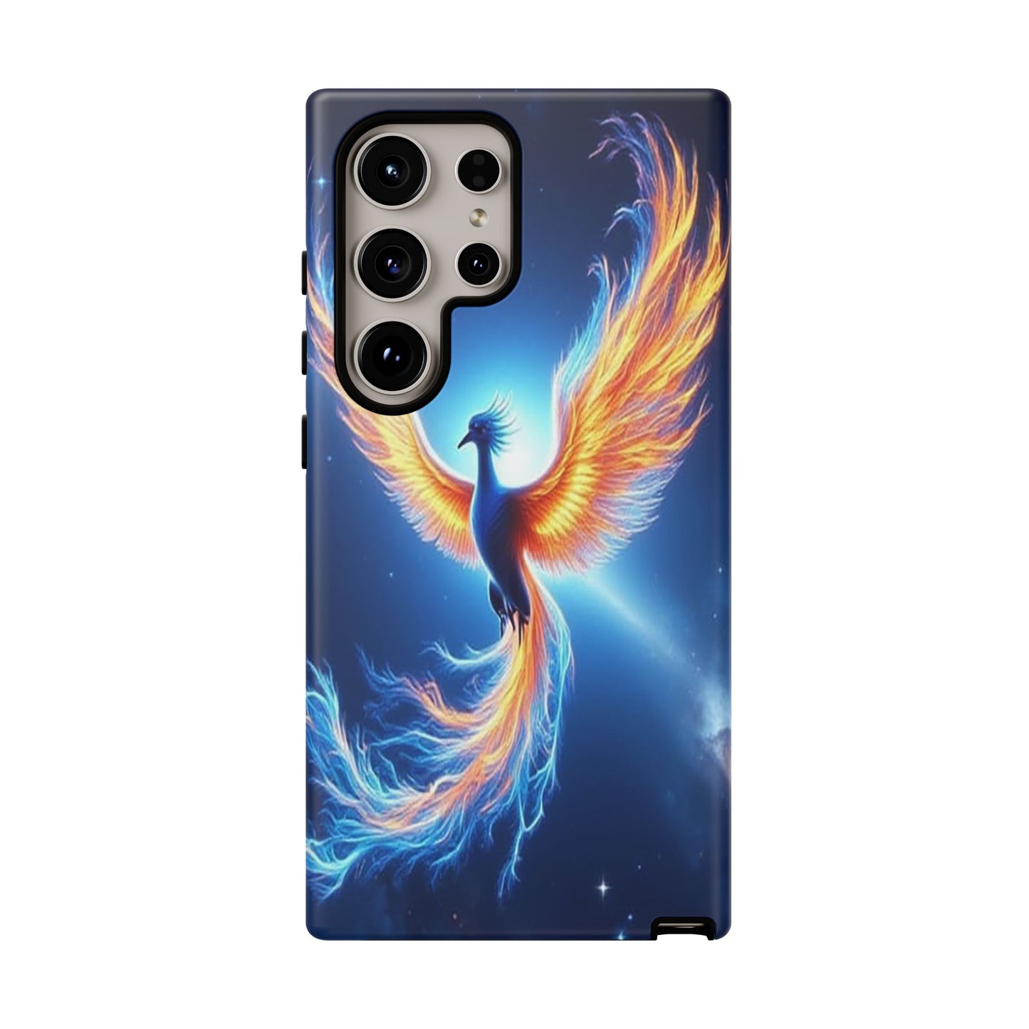 Phoenix Tough Case, Blue Bird Phone Case, Fantasy Designs, Space theme