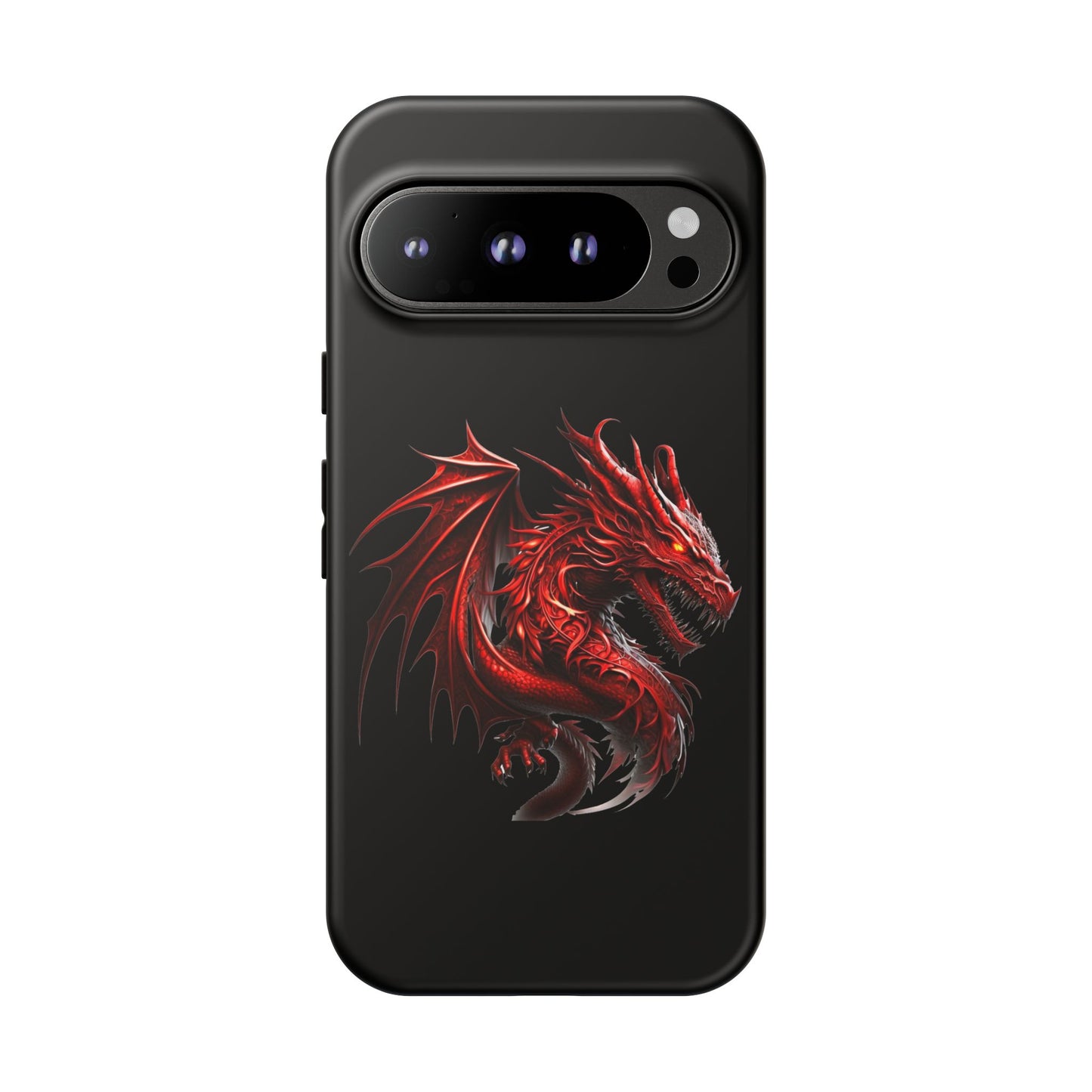 Red Dragon Phone Case, Fantasy Case, Tough Phone Cover, Gift for Gamers, Dragon Lover, Unique Mobile Accessory