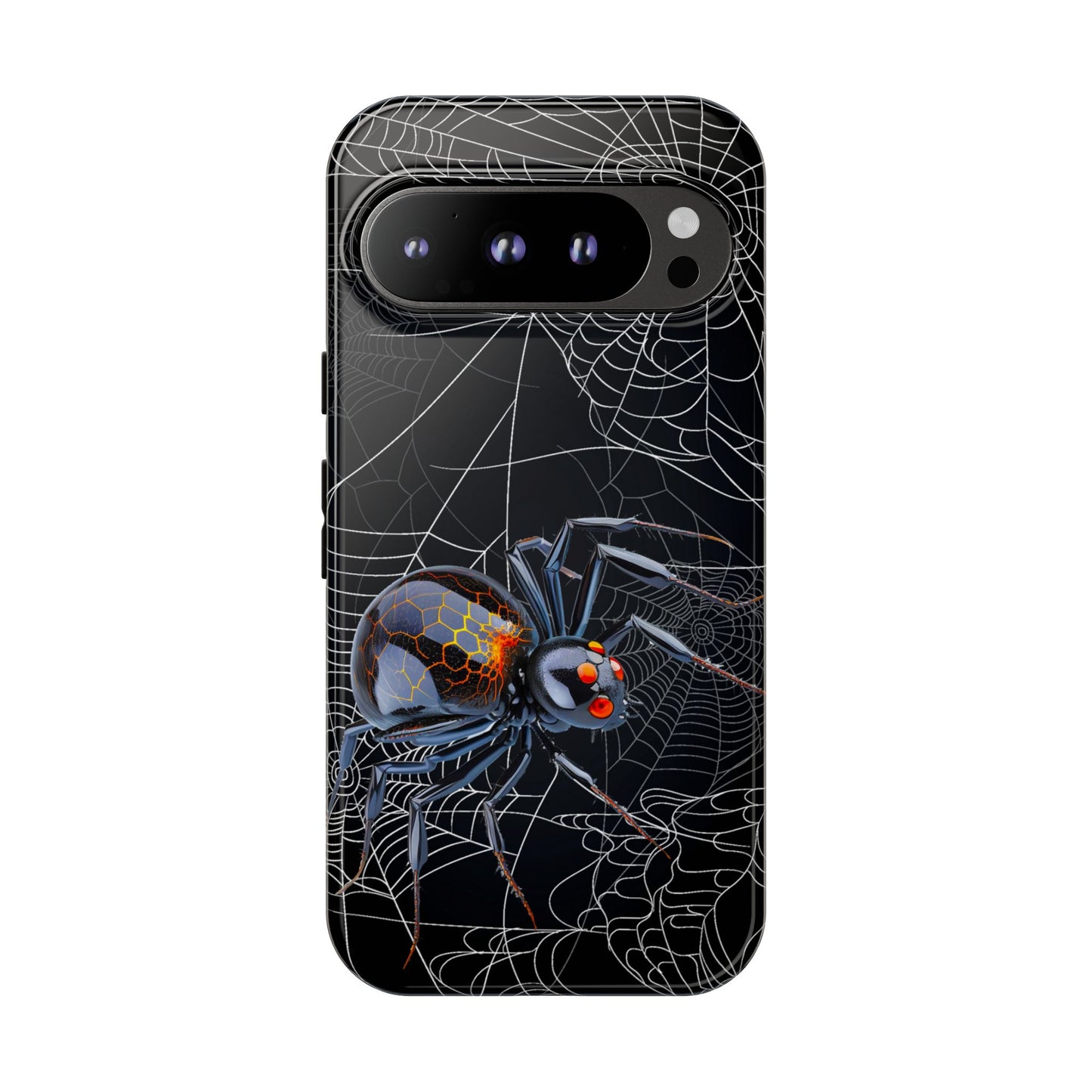 Spider Web Phone Case - Tough Cases for Halloween, Spooky Decor, Gift for Teens, Gothic Style, Unique Customizable Covers