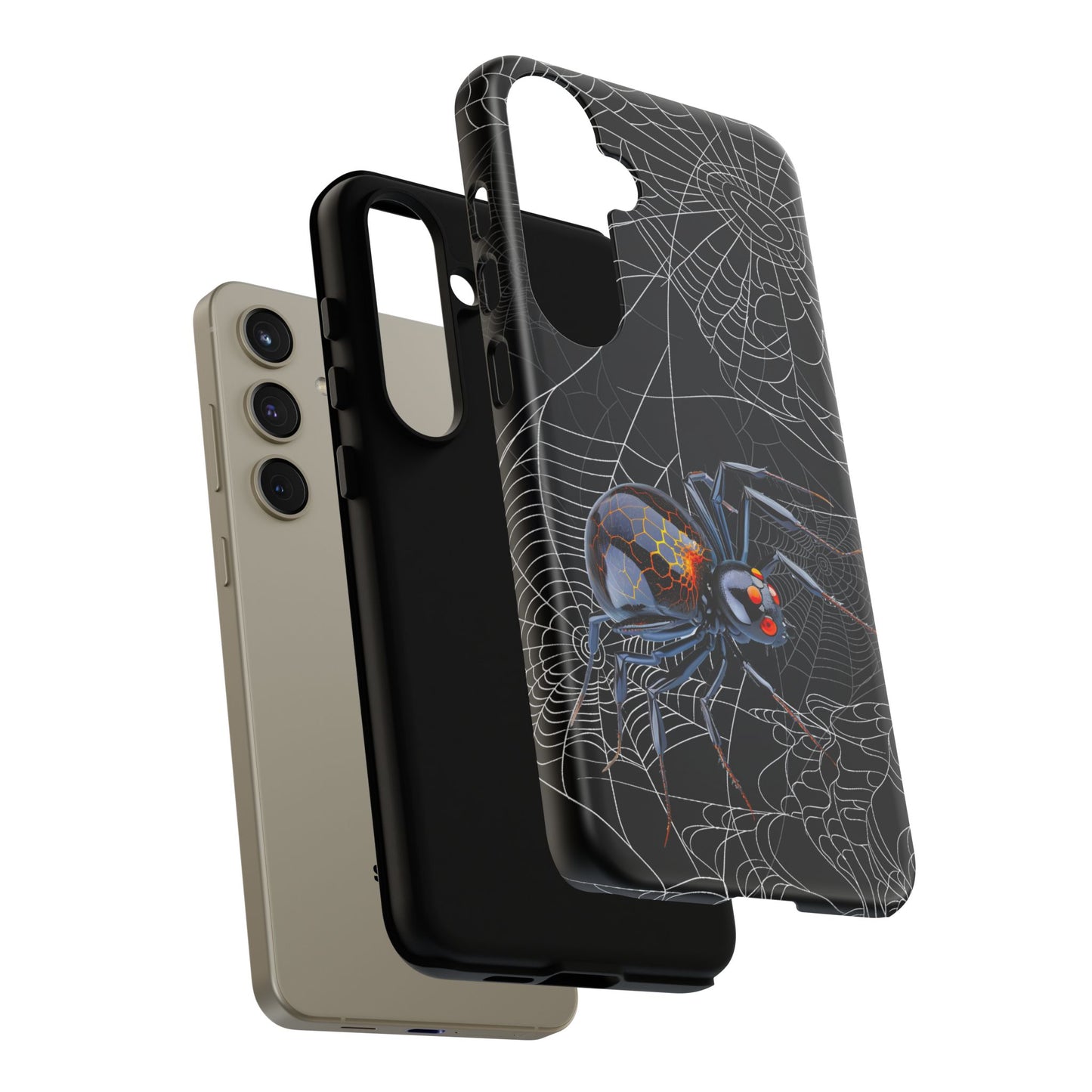 Spider Web Phone Case - Tough Cases for Halloween, Spooky Decor, Gift for Teens, Gothic Style, Unique Customizable Covers