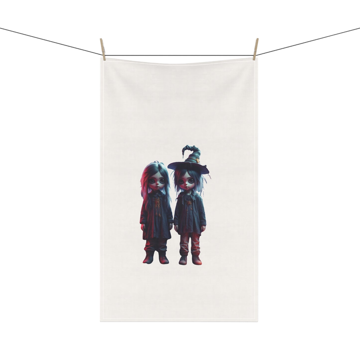 Tiny Terrors Maxie & Marlin, Tea Towels (cotton, poly), Zombie Kids