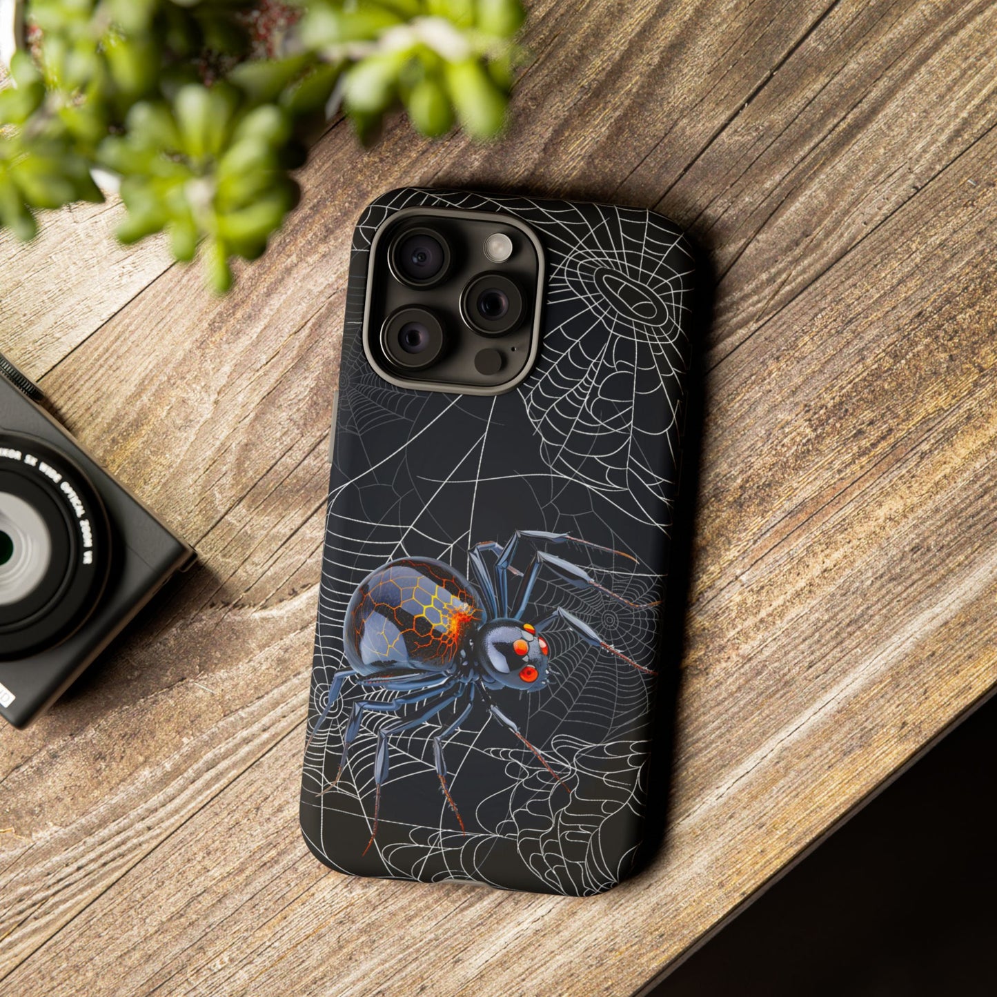 Spider Web Phone Case - Tough Cases for Halloween, Spooky Decor, Gift for Teens, Gothic Style, Unique Customizable Covers