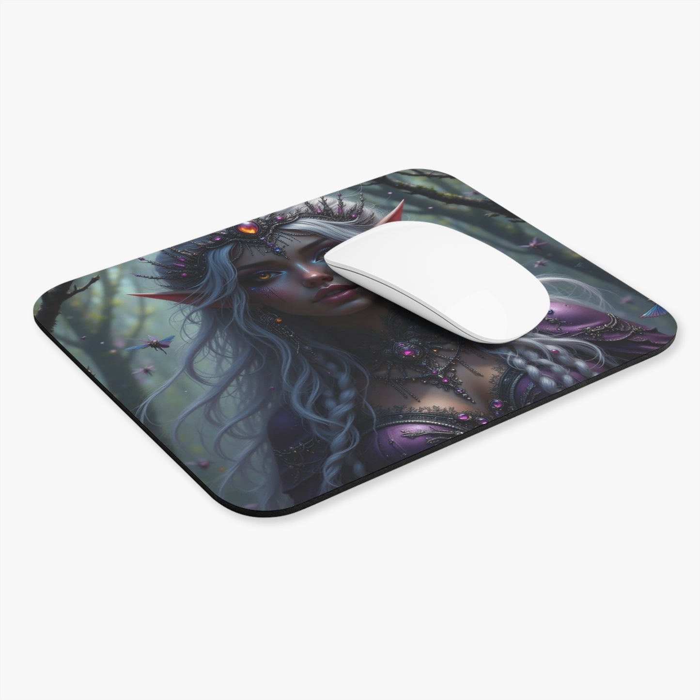Enchanted Forest Mouse Pad - Mystic Elf Design, Gamer Gift, Fantasy Home Office Decor, Computer Accessory, Unique Desk Decor