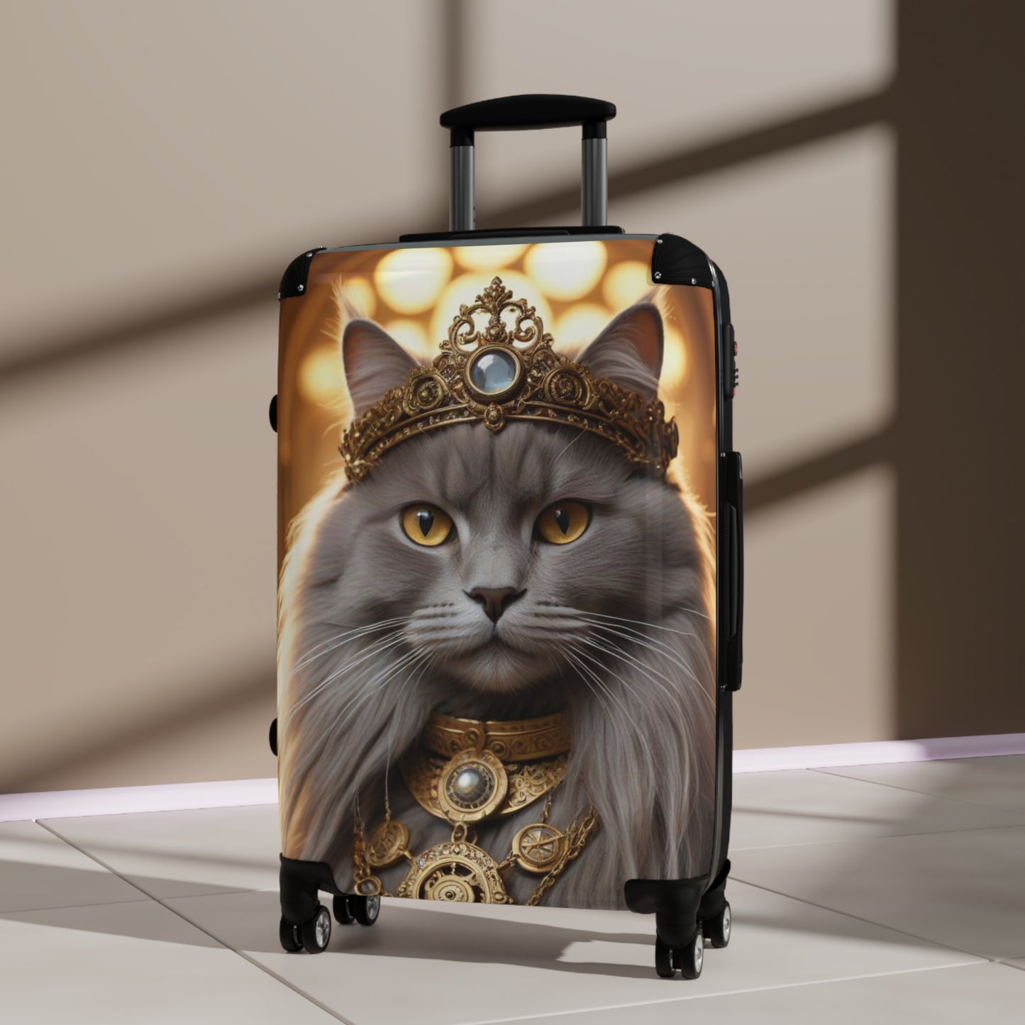 Ishtar Majestic Cat Suitcase - Travel Luggage, Pet Lover Gift, Stylish Carry-On, Unique Cat Design, Fun Travel Accessory