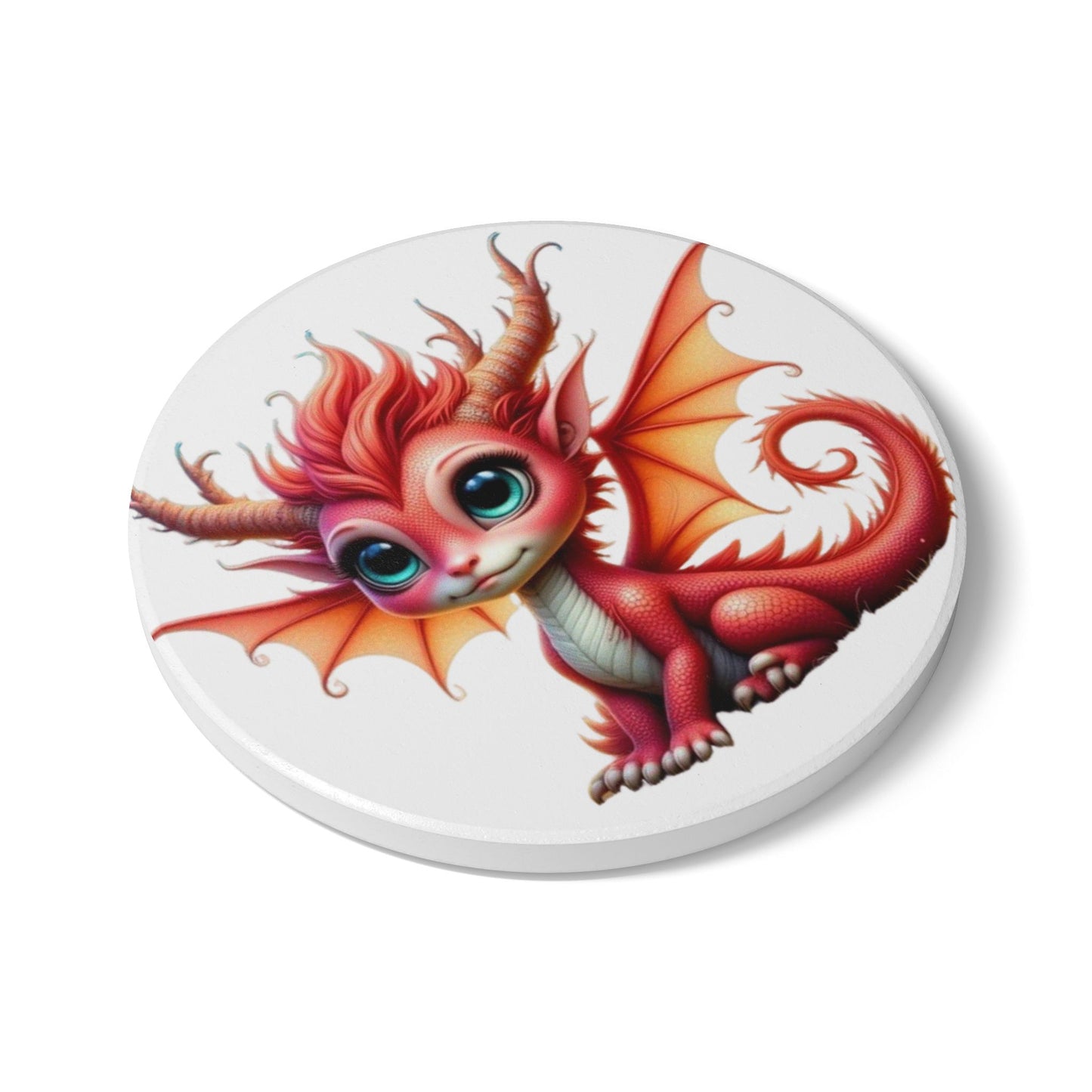 Ceramic Coaster, Baby Dragon China, Unique Gifts, Cool Designs