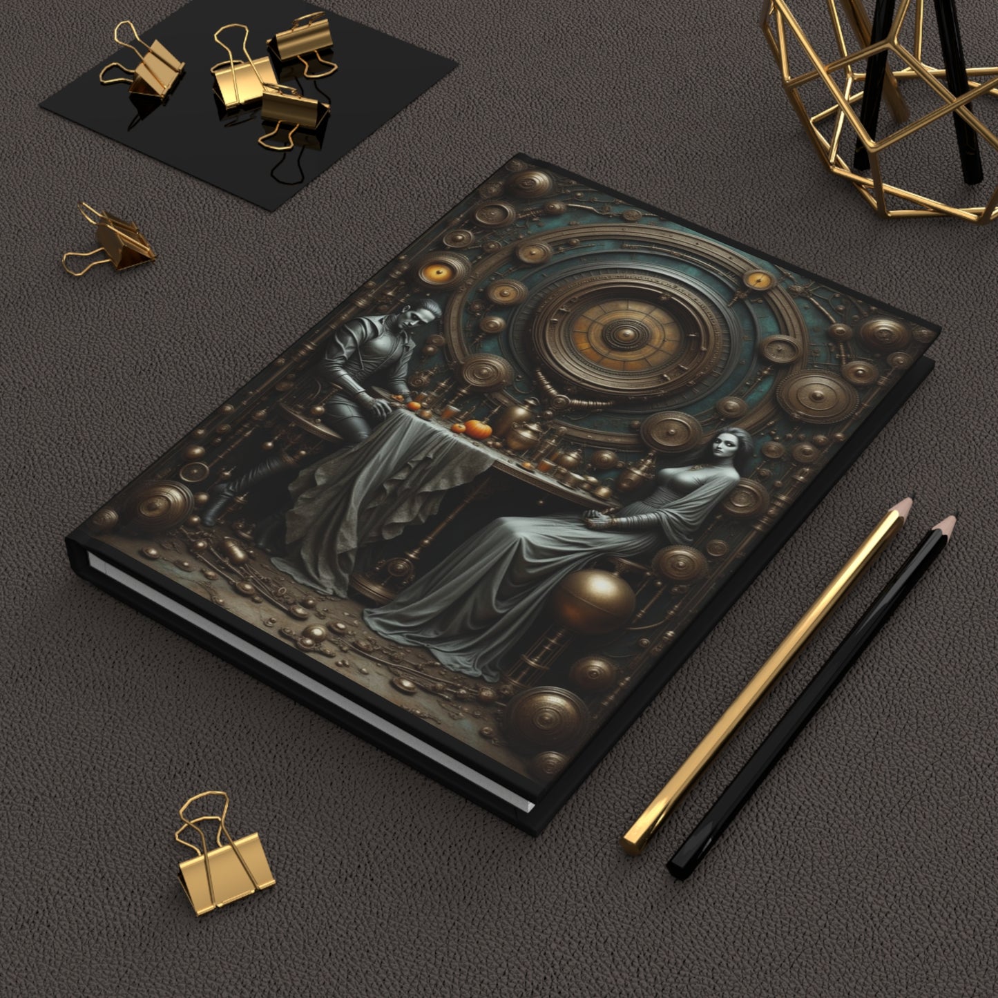 Halloween Frankenstein's Dinner, Unique Gift for Writers, Artistic Journal, Daily Planner, Stylish Notebook