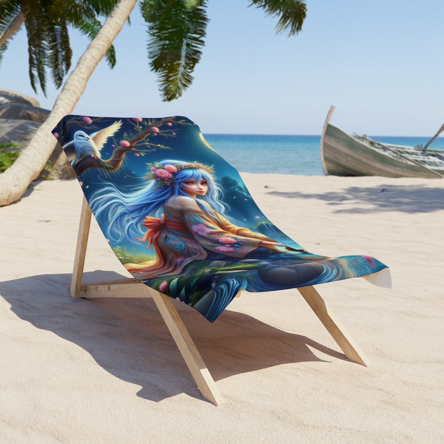 Virgo Fantasy Beach Towel | Celestial Bathing Accessory | Zodiac Towel for Astrology Lovers | Vibrant Pool Day Essential | Unique Gift