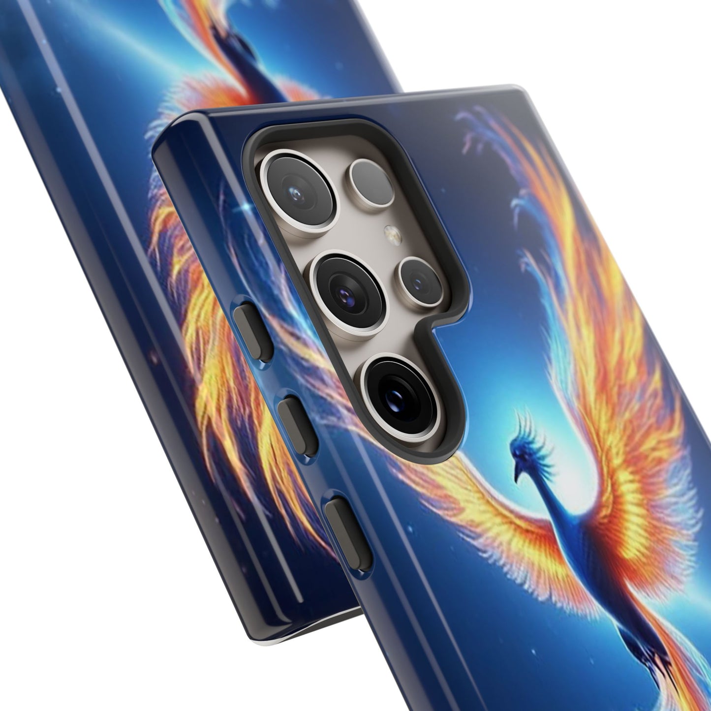 Phoenix Tough Case, Blue Bird Phone Case, Fantasy Designs, Space theme