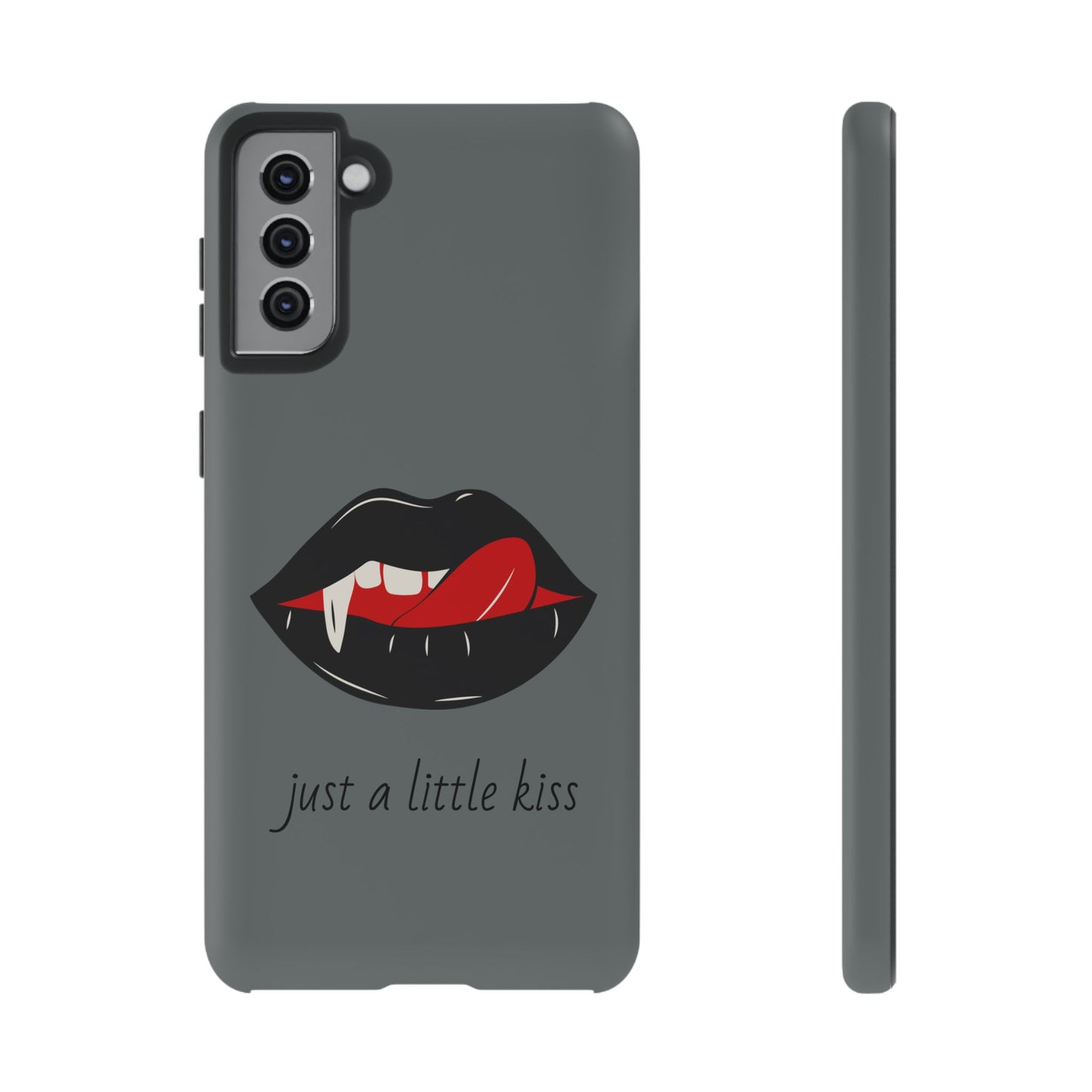 Vampire Lip Phone Case, Edgy Tech Accessories, Halloween Gifts, Goth Aesthetic, Quirky Cell Phone Cover