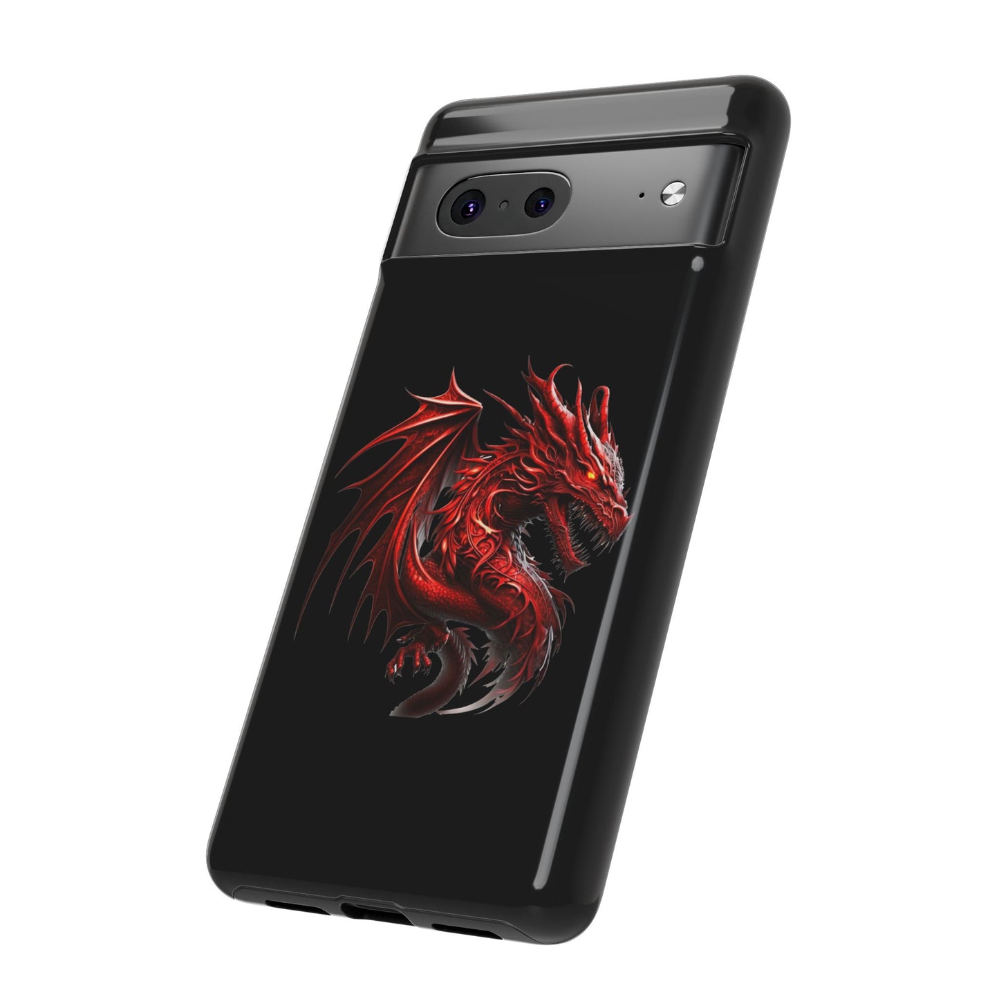 Red Dragon Phone Case, Fantasy Case, Tough Phone Cover, Gift for Gamers, Dragon Lover, Unique Mobile Accessory