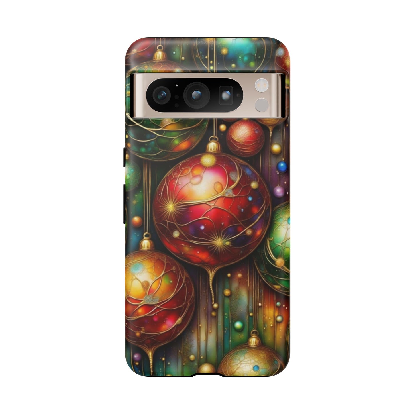 Colorful Holiday Phone Case, Festive Smartphone Cover, Christmas Gift, Artistic Phone Protector, Unique Holiday Accessory