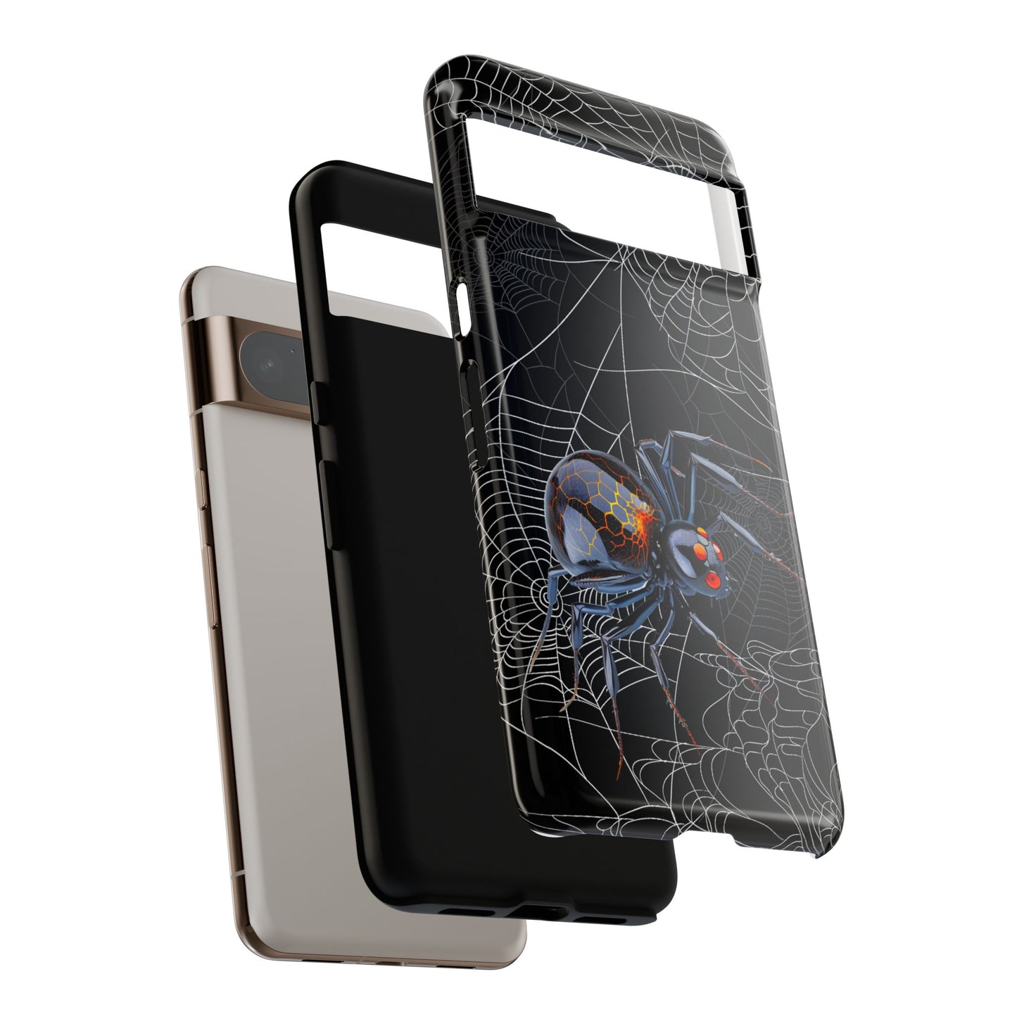 Spider Web Phone Case - Tough Cases for Halloween, Spooky Decor, Gift for Teens, Gothic Style, Unique Customizable Covers