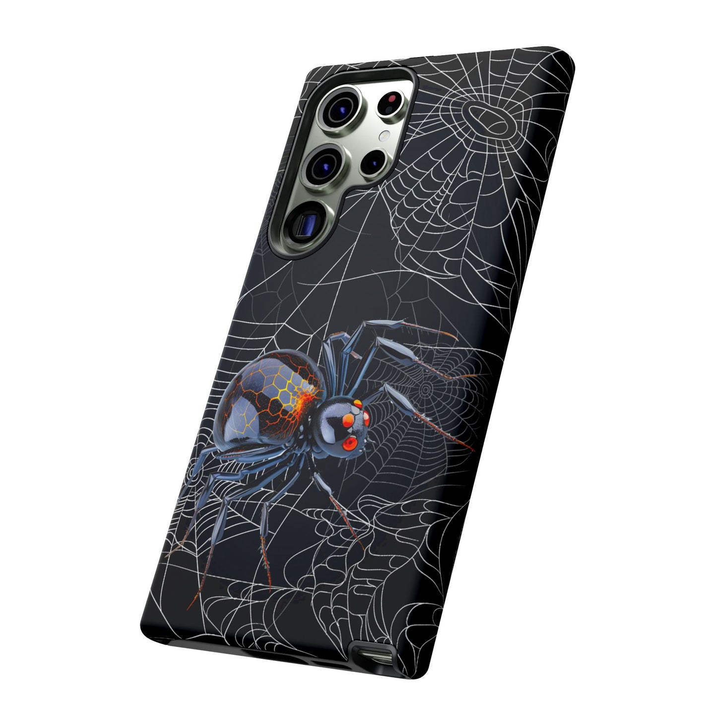 Spider Web Phone Case - Tough Cases for Halloween, Spooky Decor, Gift for Teens, Gothic Style, Unique Customizable Covers