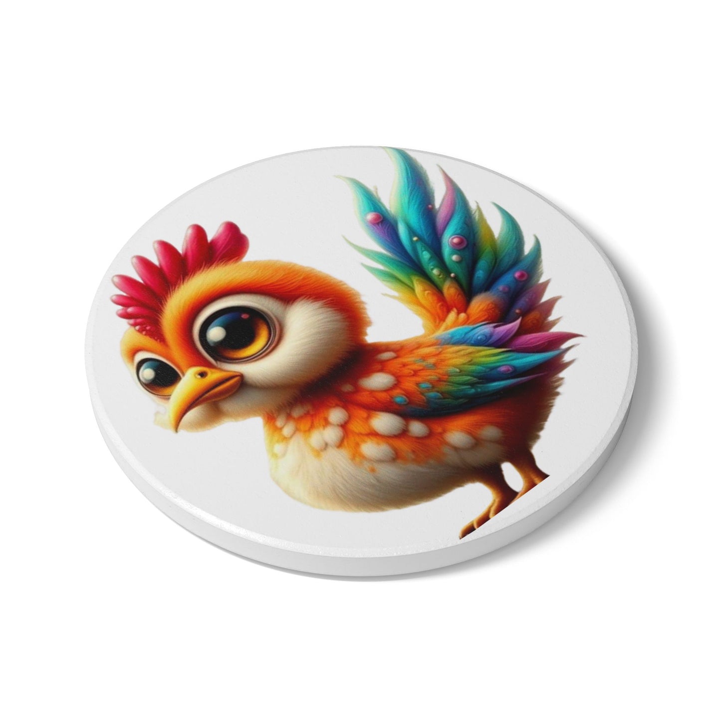 Ceramic Coaster, Chicken Juniper, Unique Coaster Designs, Cool Gifts