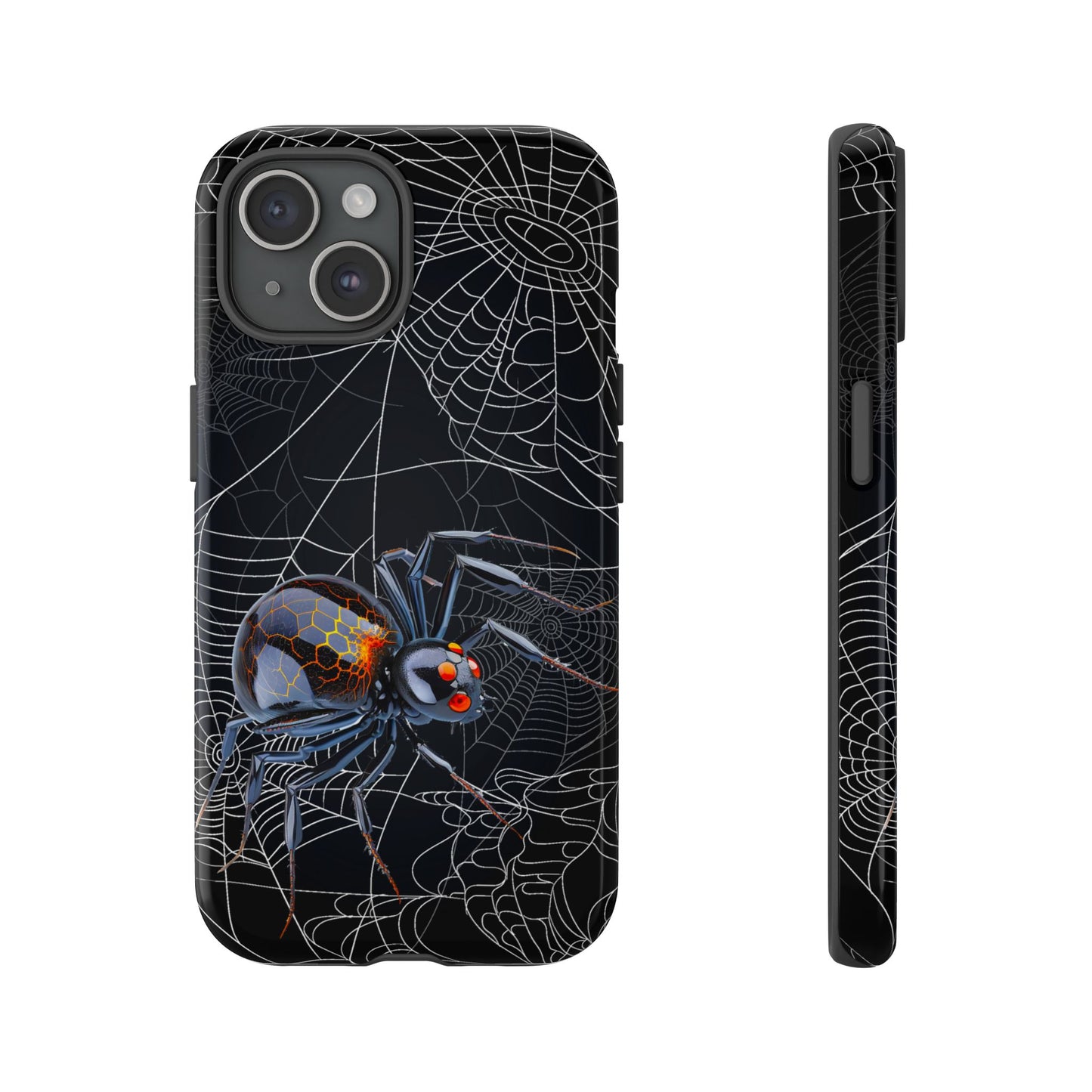 Spider Web Phone Case - Tough Cases for Halloween, Spooky Decor, Gift for Teens, Gothic Style, Unique Customizable Covers