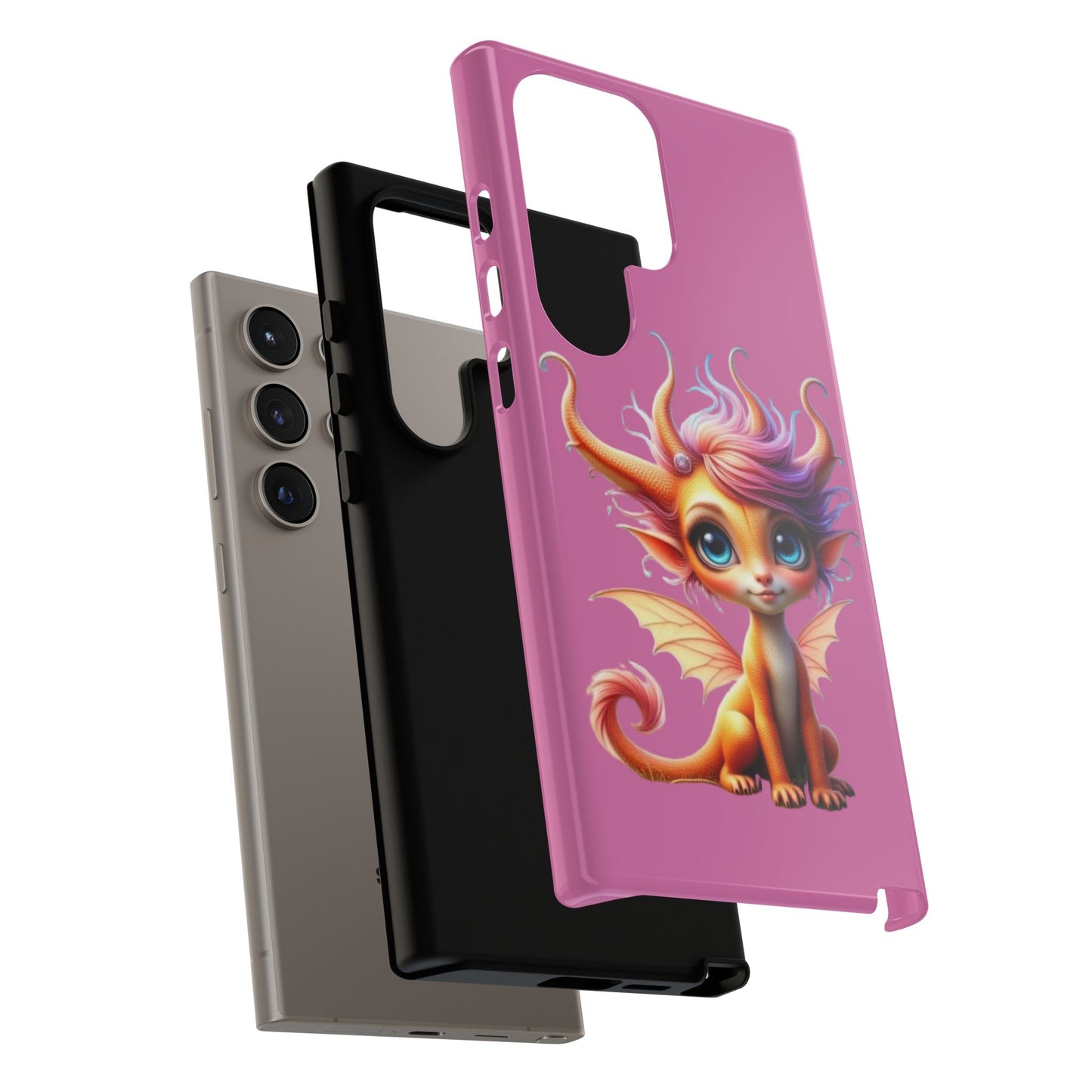 Dragon-Themed Phone Case, Cute Fantasy Phone Cover, Gifts for Kids, Magical Dragon Design, Birthday Present, Phone Accessories